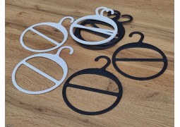 Вішалка-плечики для шарфа d133 (чорна)